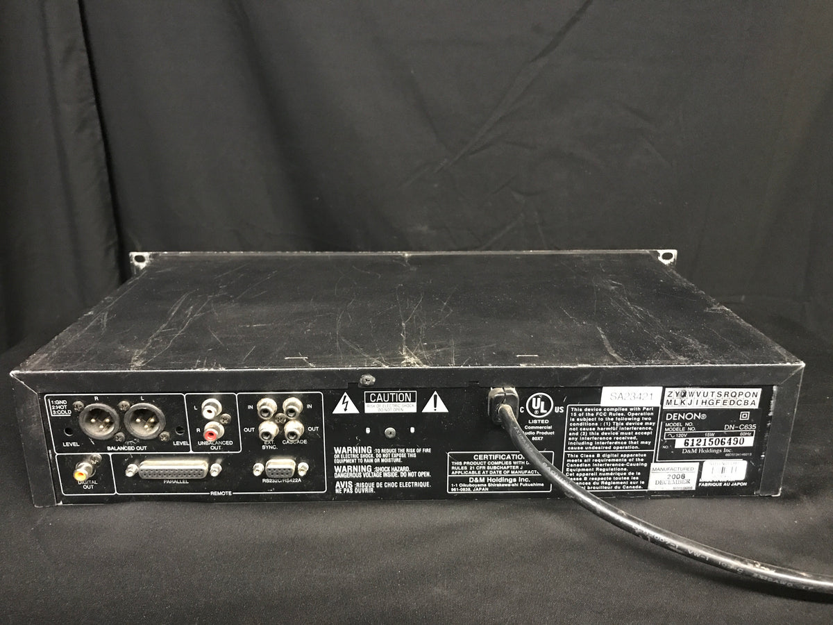 Used Denon DN-C635 Pro CD player – Sound Art Used Gear