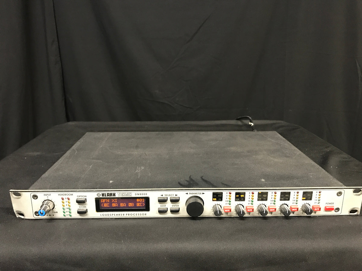 Used Klark Teknik DN8000 2x5 stereo digital controller – Sound Art