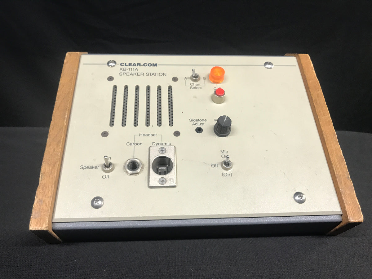 Used Clear-Com KB-111a Communications – Sound Art Used Gear