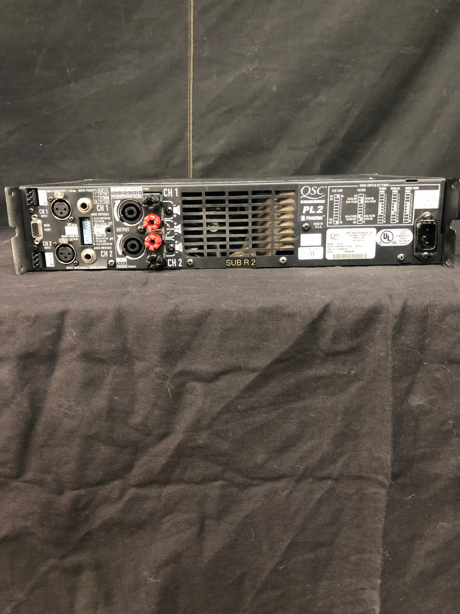 Used QSC PL218 Amplifiers – Sound Art Used Gear