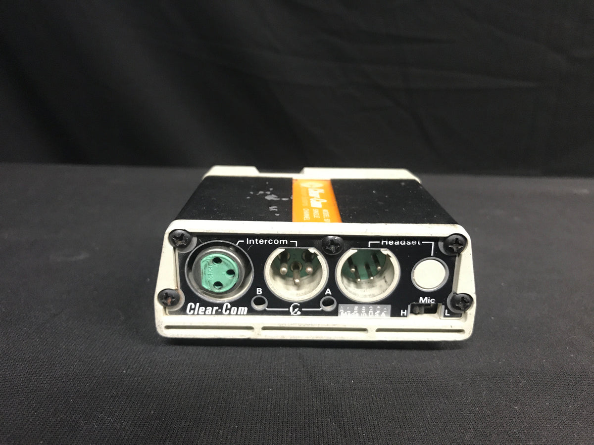Used Clear-Com RS-501 Single-channel Beltpack – Sound Art Used Gear