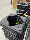 Used XSF 20.5" x 20.5" Bolt Plate Book-End Hinges Black