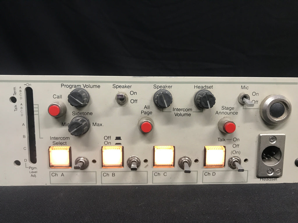 Used Clear-Com MS-400A Communications – Sound Art Used Gear