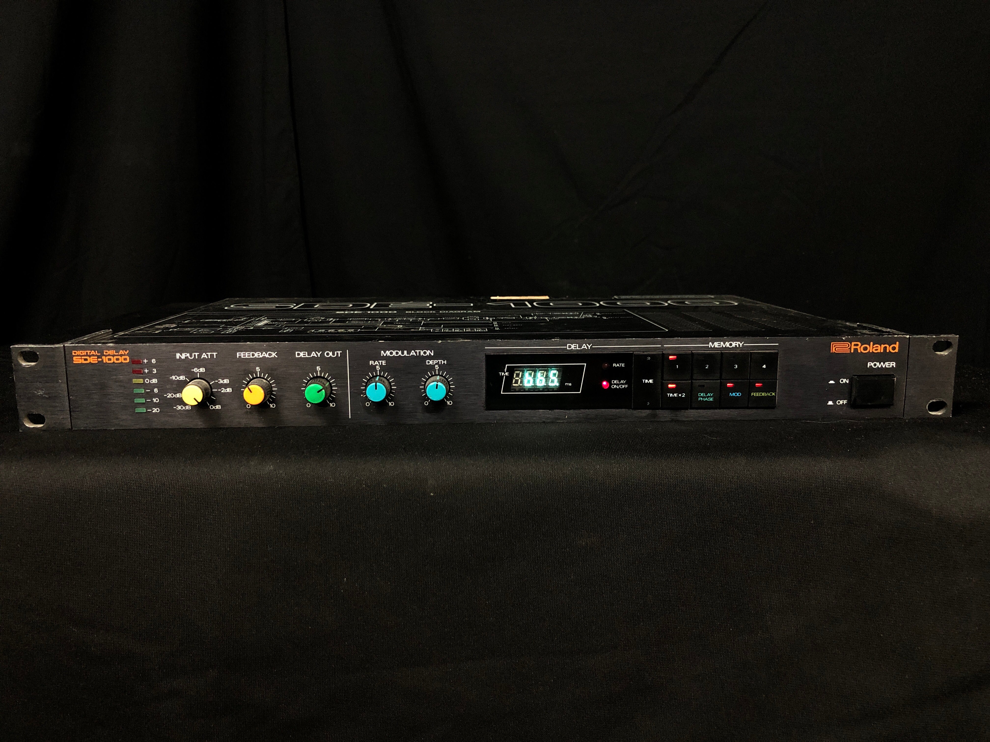 動作良好Roland SDE-1000 Digital Delay 80’s Roland SDE-1000 Digital Delay Rack Effects Processor | eBay