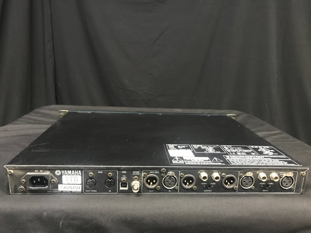 Used Yamaha SPX2000 Processing – Sound Art Used Gear